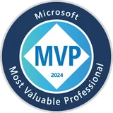 2024 Microsoft Most Valuable Professional (MVP) badge from Microsoft Most Valuable Professionals Program