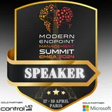 Endpoint Management SUMMIT 2024 Speaker badge from Modern Endpoint Management