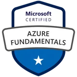 Microsoft Certified: Azure Fundamentals badge from Microsoft