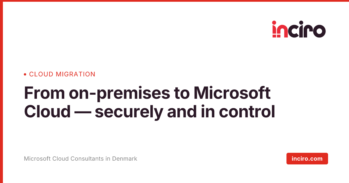 Cloud migration to Microsoft Cloud | inciro